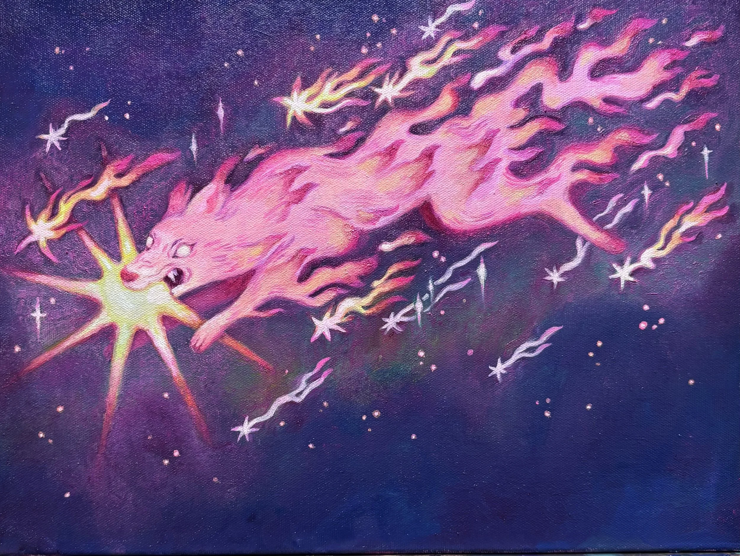 "Shooting Star I" - oil on canvas