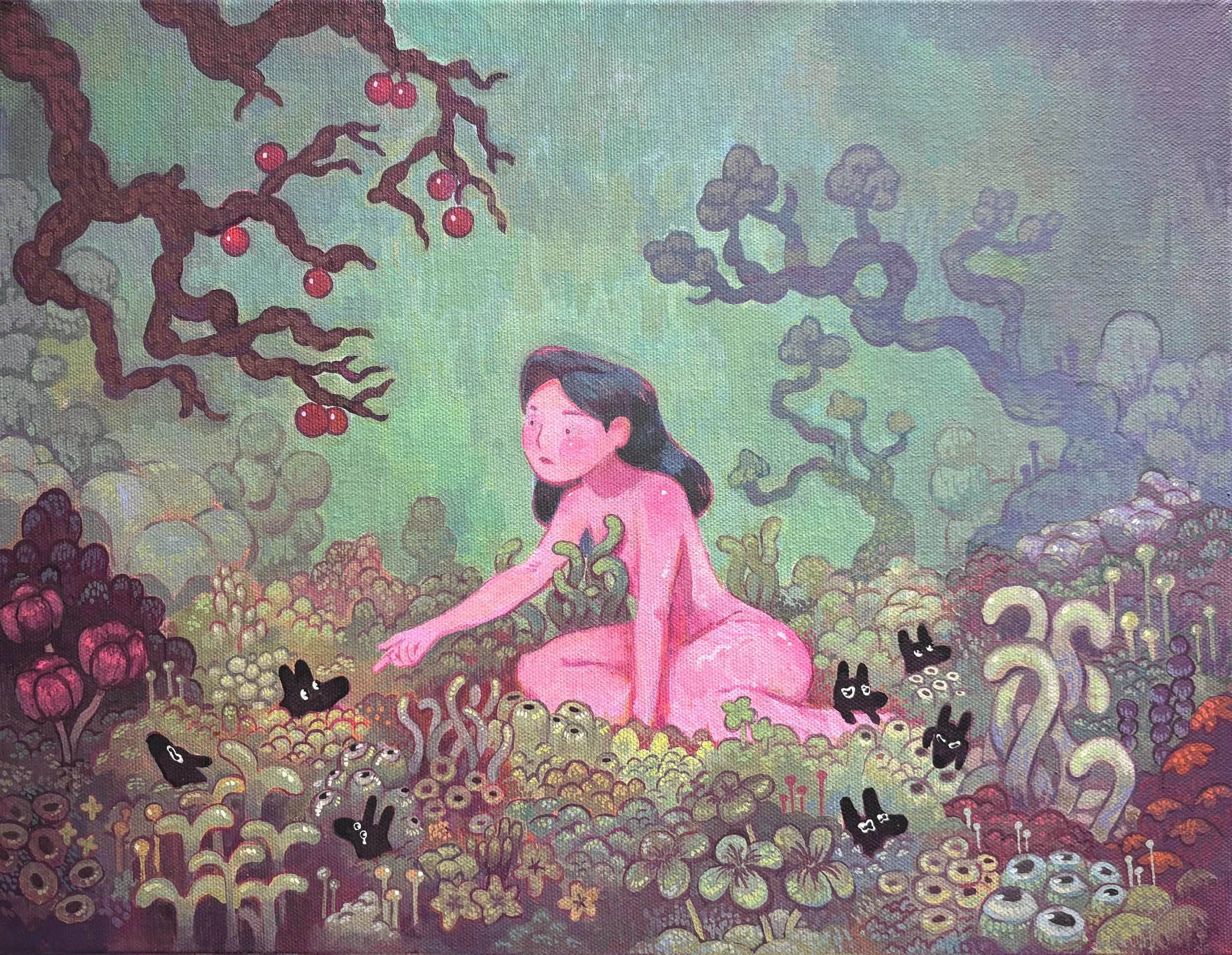 "Forage I" - 16 x 12" acrylic on canvas