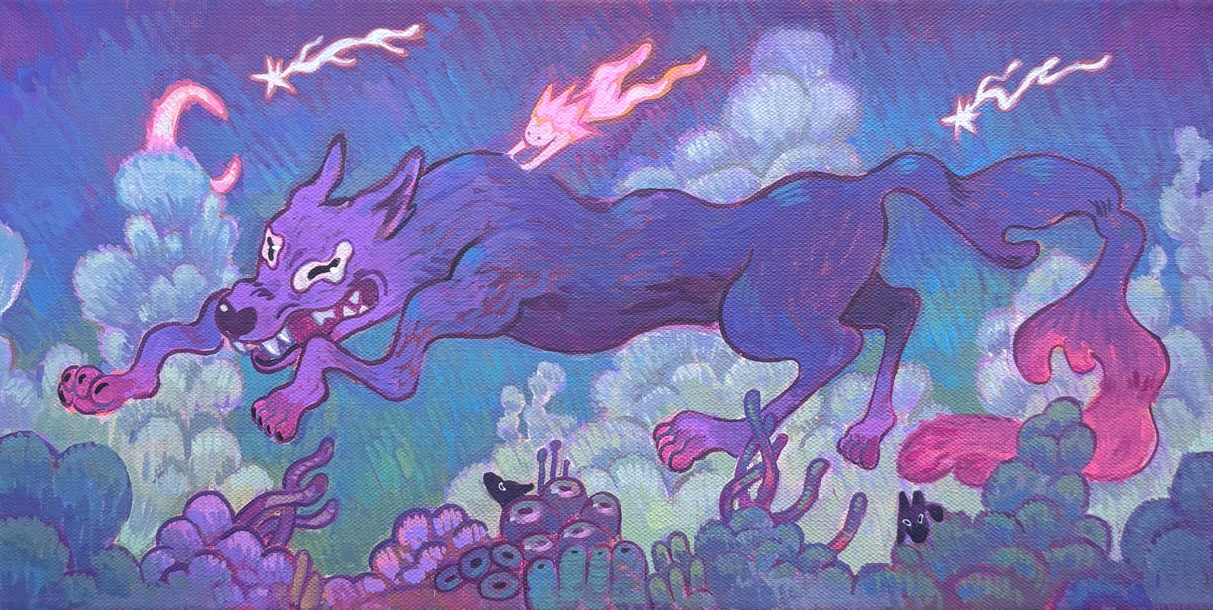 "Shooting Star II" - 20 x 16" acrylic on canvas