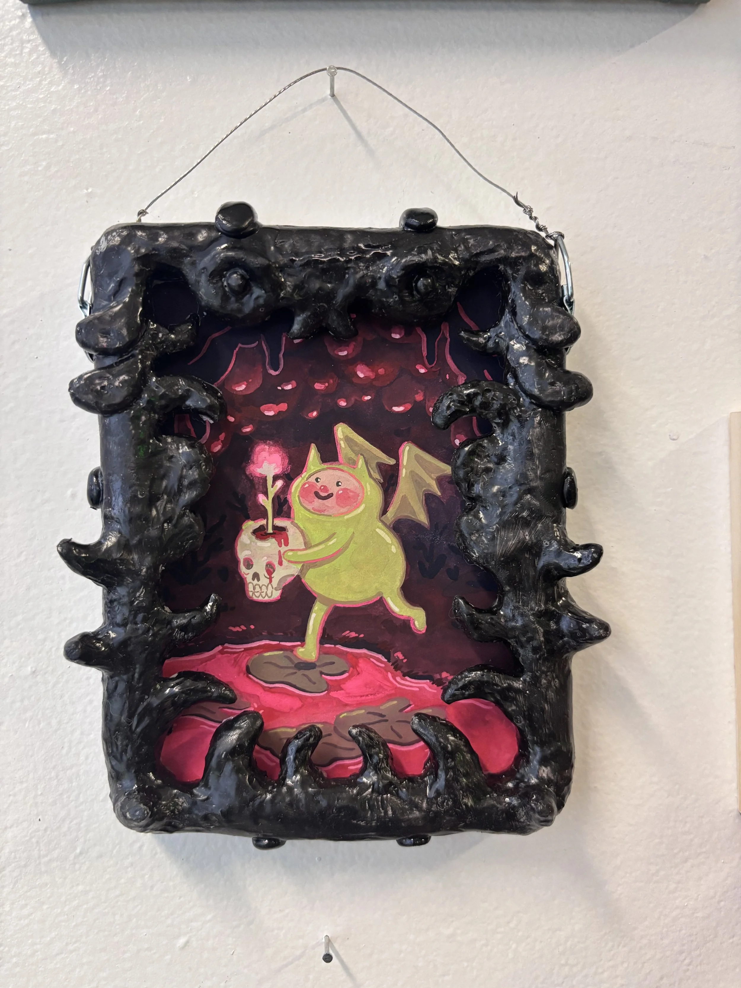 Hell's Cutie - 6 x 5 gouache on paper