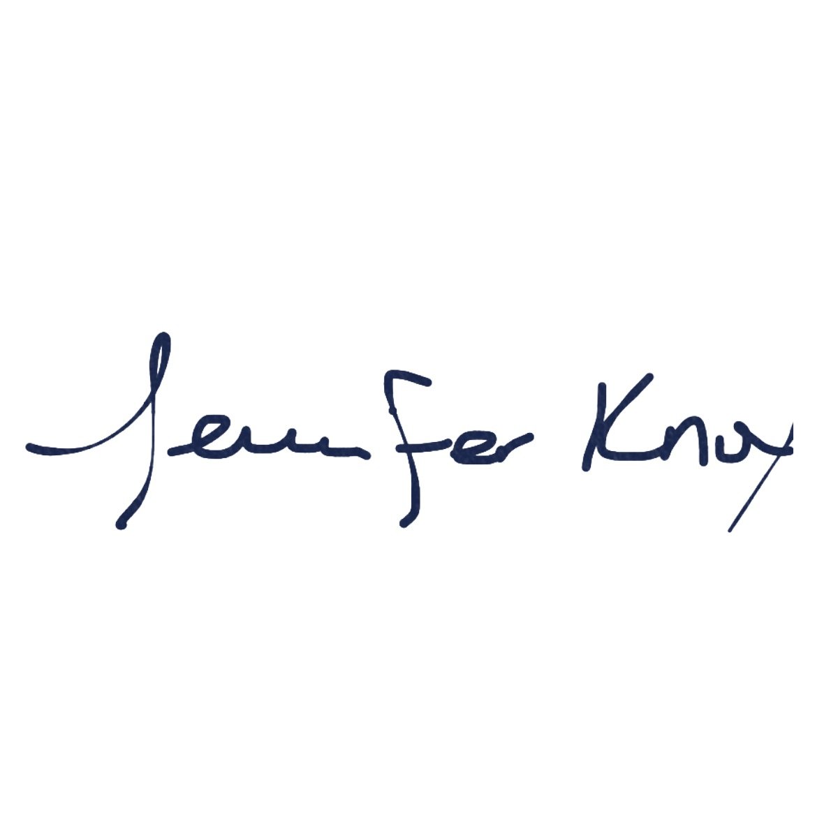 Signature with the words "Jennifer Knox" written in cursive handwriting.