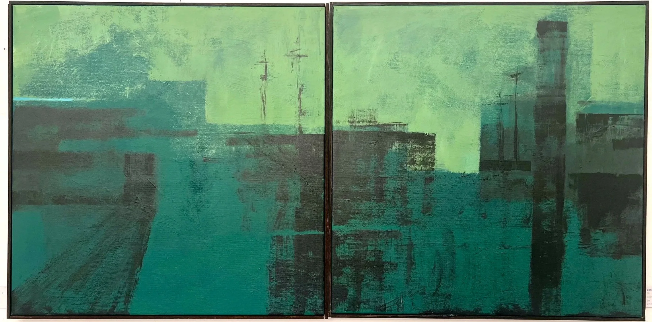 UN QUALCOSA CH'E' GIA' STATO
dittico, acrilico su tela 50x50cm ogni tela