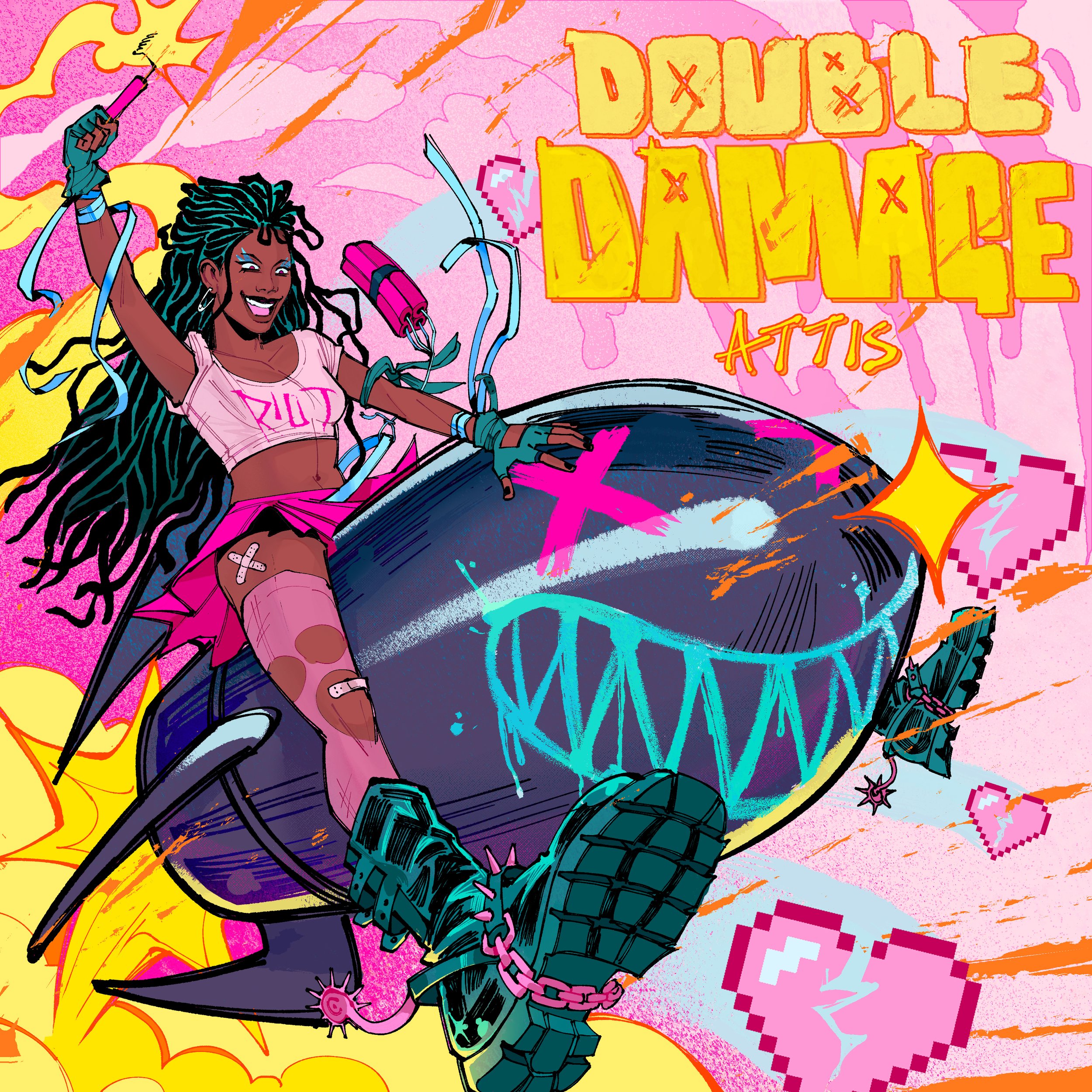  Cover art for ATTIS’ Double Damage single 