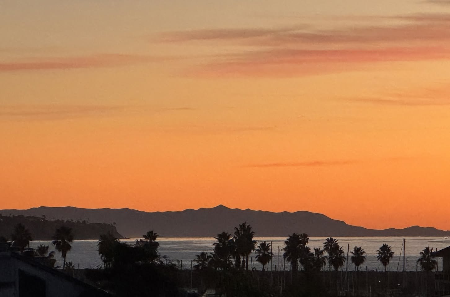 Hermosa Beach-  looking at Catalina in the distance.
