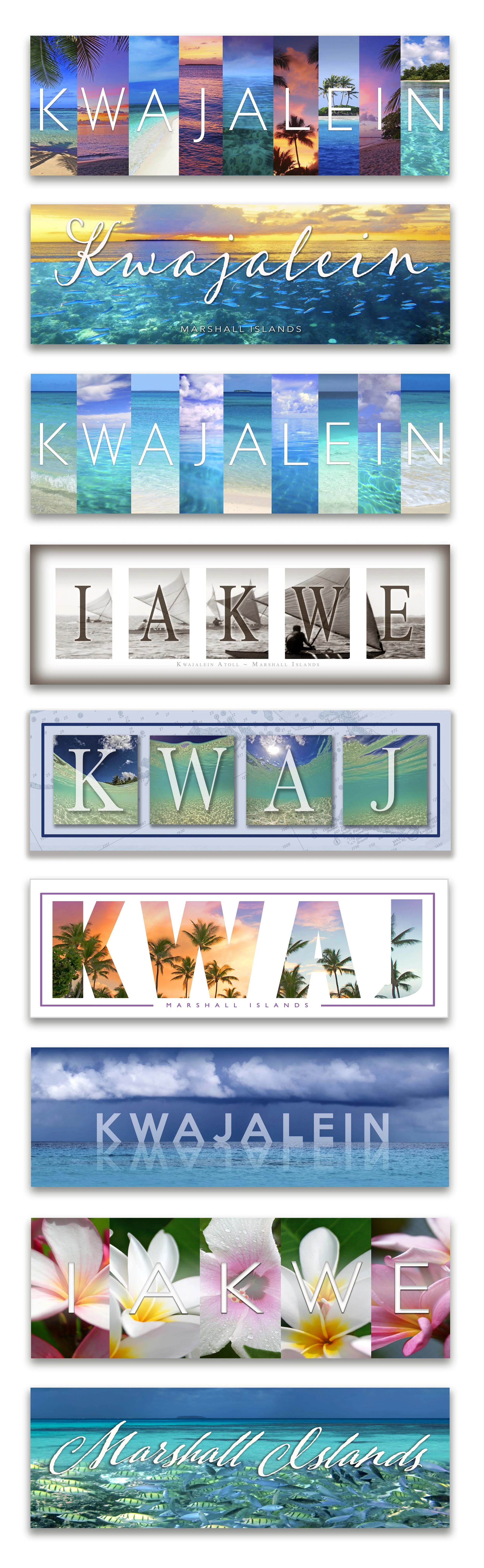 Kwajalein, Kwaj, Marshall Islands & Iakwe Prints