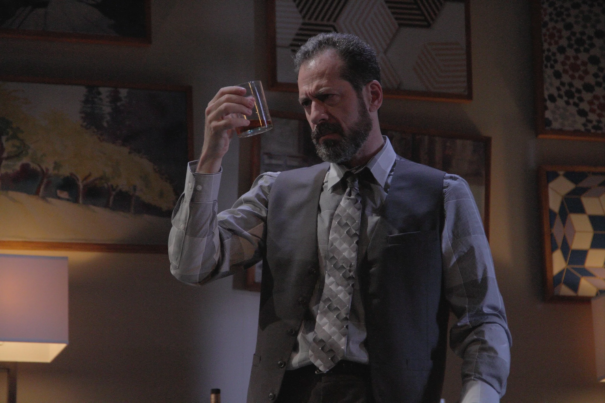 Disgraced closeups 046 glaring at drink in dark _ Sam Flint.JPG