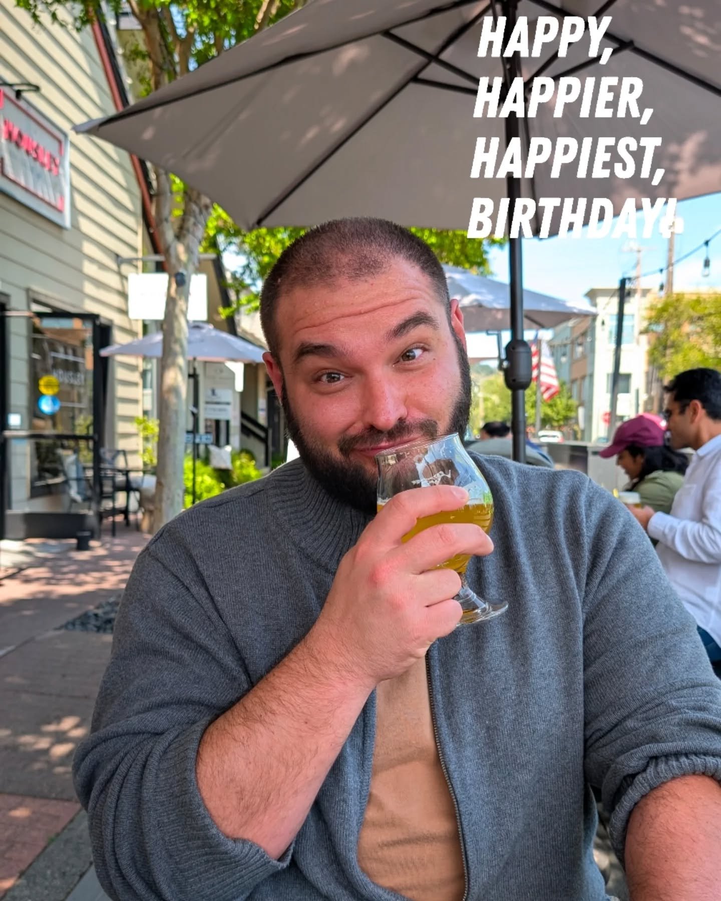 Happy birthday, Chef Matty! Our gyro! 
Cheers to you saucy, A1 cheffy. 🥳🧁🍻