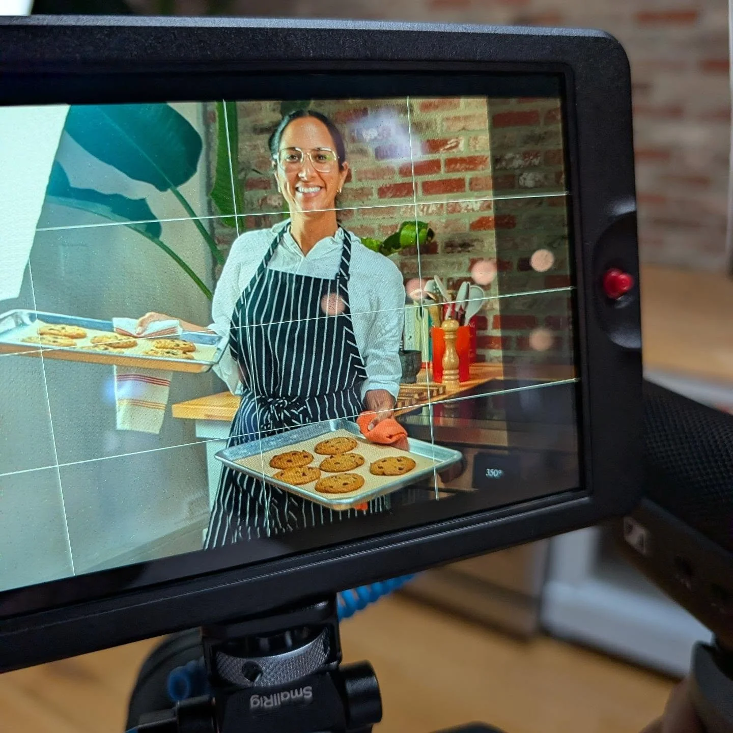 @goodfriendsgoodfood helping with some on camera work for a client really shows she believes in the magic of TV (aka she did not bake those delicious looking cookies...@chef_mateo317 did. But she did write this caption.)

Come cook with us or let us 