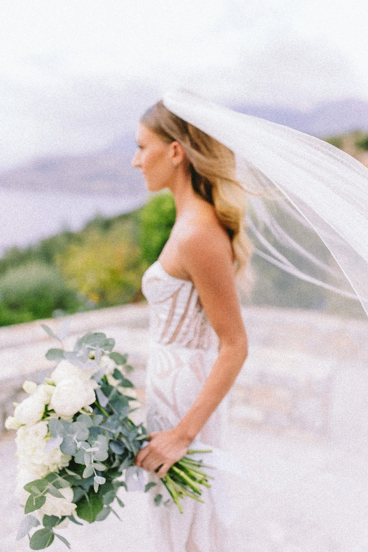 Bride is getting ready at Aria Estate