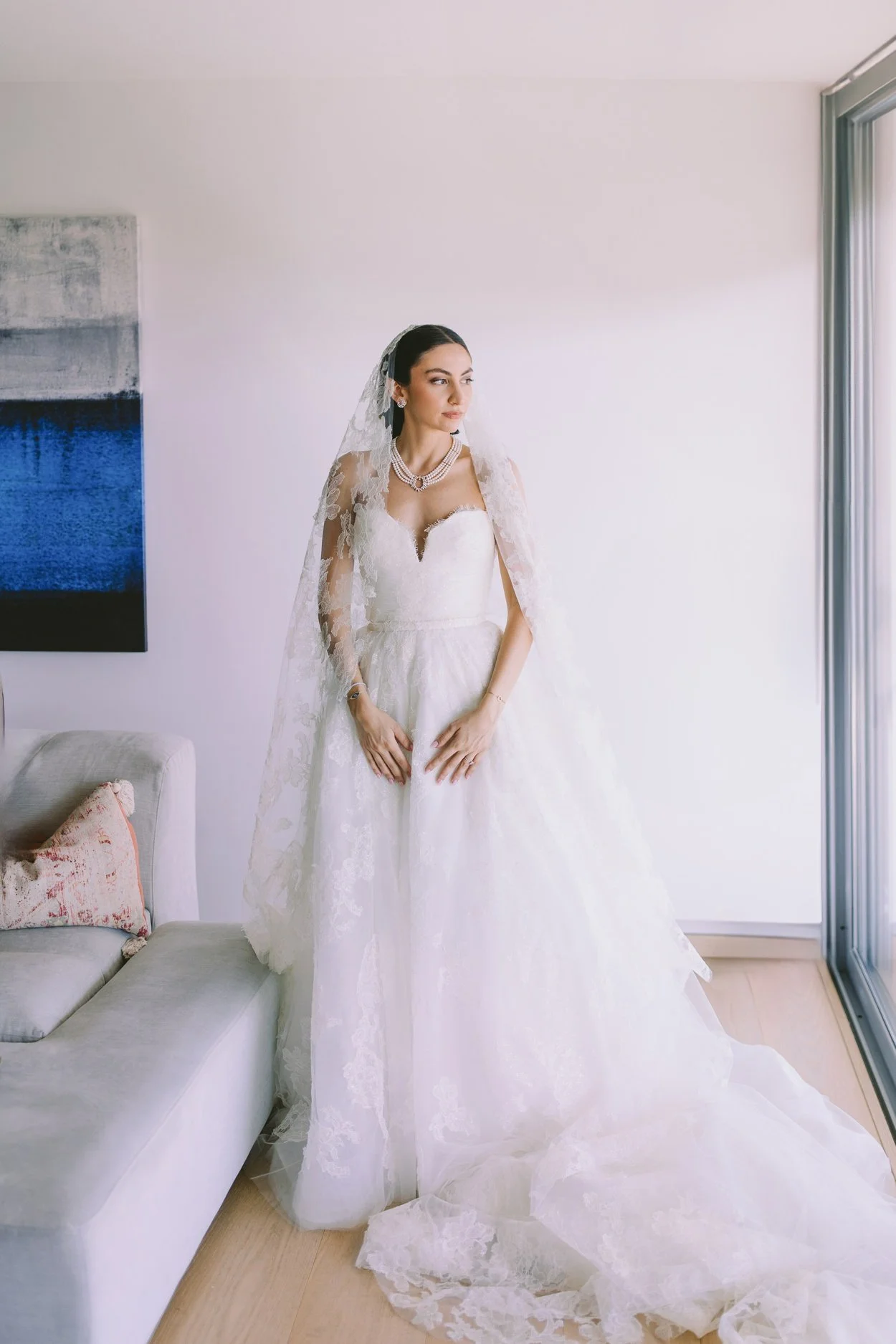 Bride with gown
