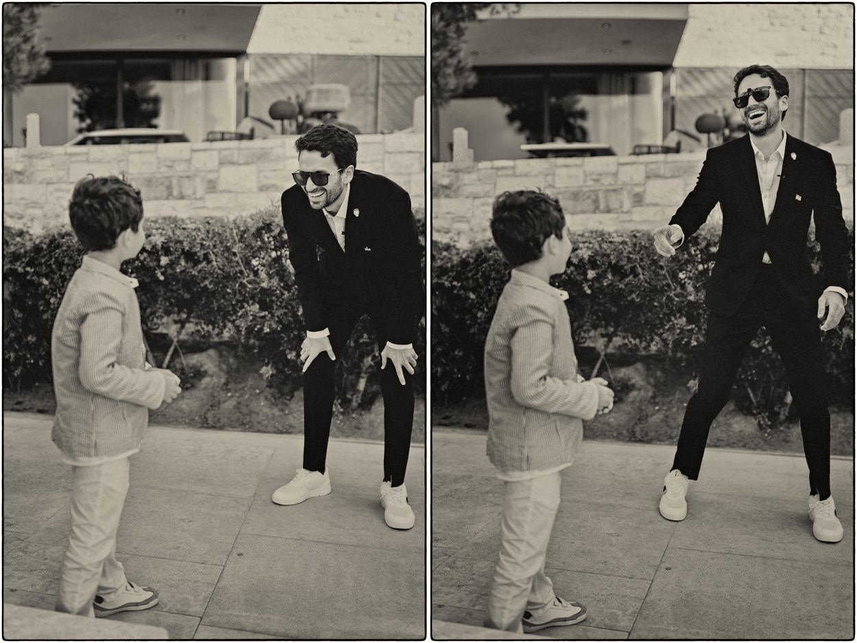 casual portrait of the groom