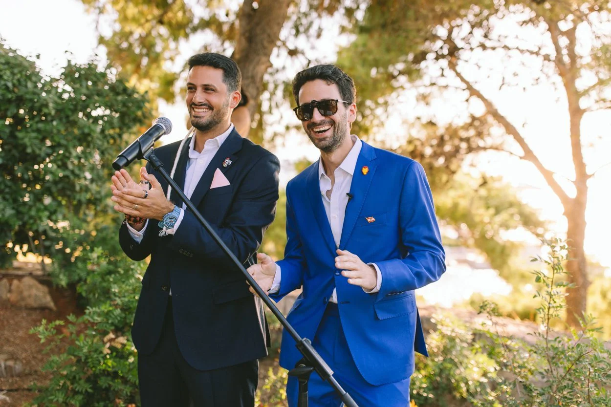 Groom and the Officiant 