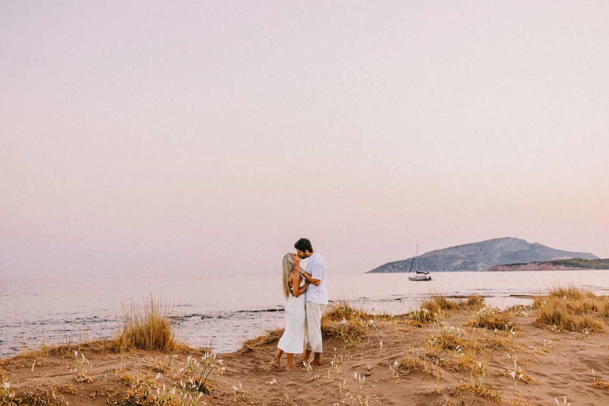 Portraits using the last light of the day