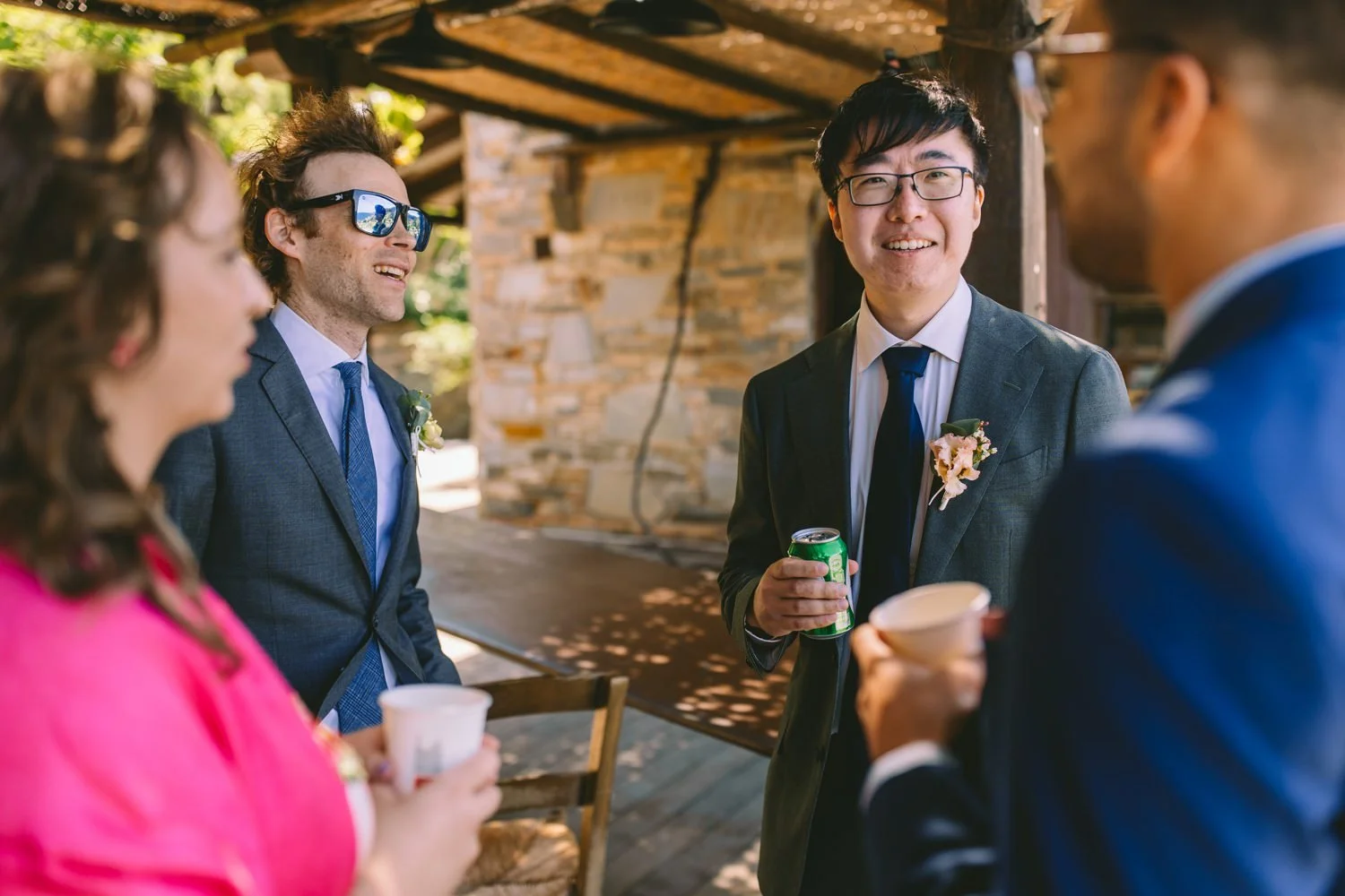 a little before the ceremony starts