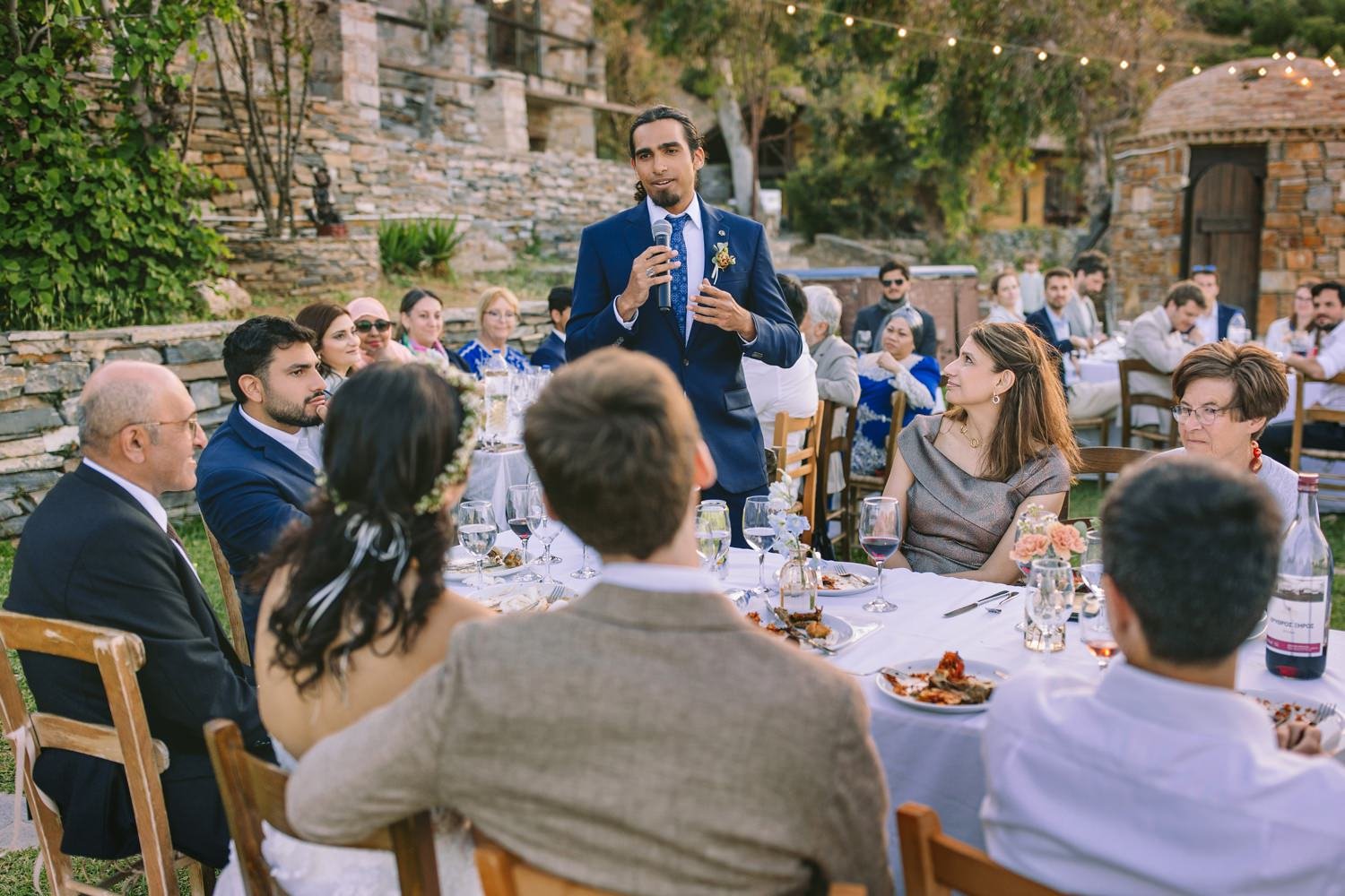 wedding speeches and reactions