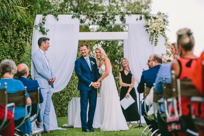 Sympolic wedding in island art of taste, Athens