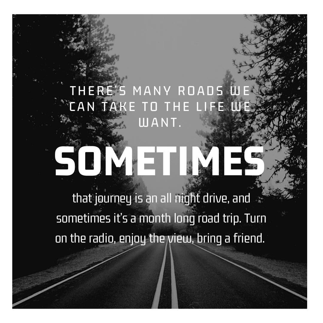 Feeling like we need to be in a different spot than we are in right now can really effect us. Sometimes living in our now and making progress towards that goal is all that is possible. It can be important to try and live in and make the best of right