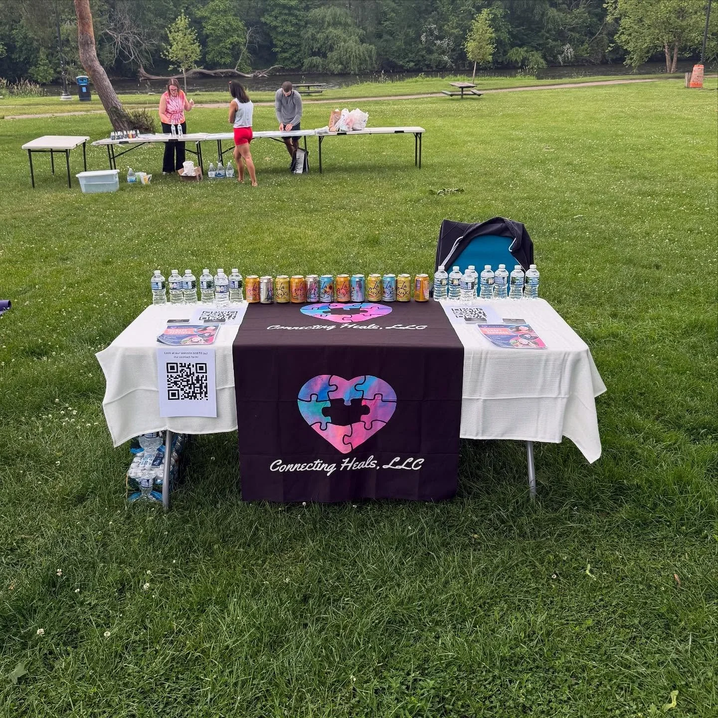 Come visit us at pride yoga in the park! #connectingheals #prideyoga #prideinthepark #connectingheals #therapy #mindfulness
