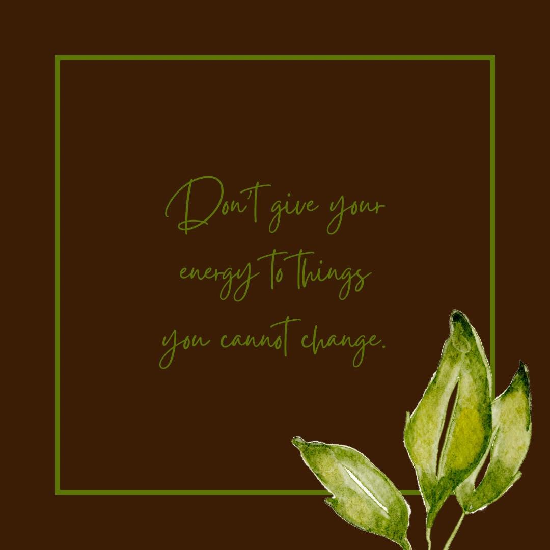 We must be mindful about what situations we give our energy to. Not every situation or relationship can be changed. #mindfulness #therapy #therapist #dbt #cbt #mentalhealth #mental #change