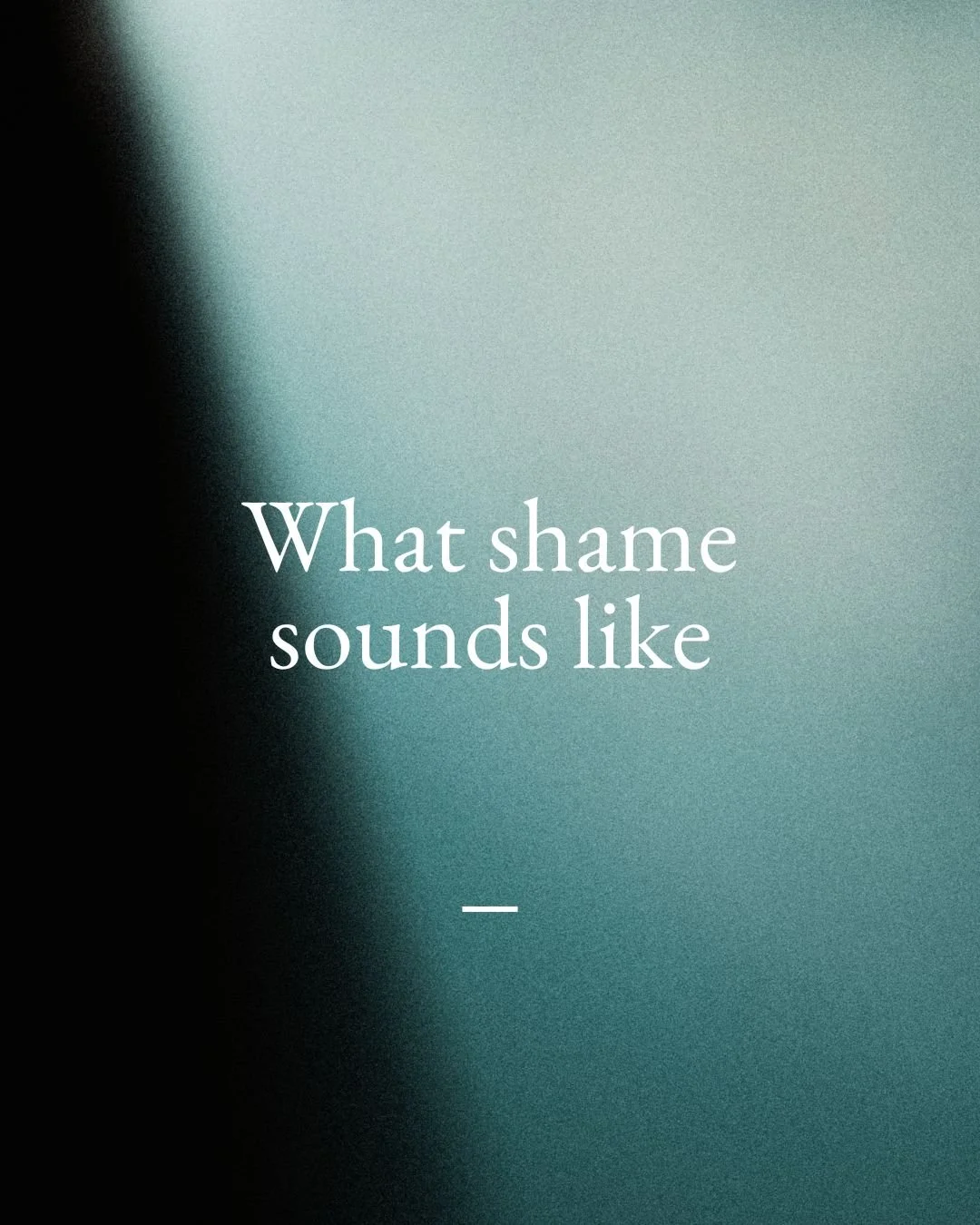Shame can feel incredibly convincing and incredibly isolating.

It&rsquo;s not a sign that something is wrong with you. It&rsquo;s a signal tied to our need for connection and belonging.

Even small moments of safe connection and compassion can begin