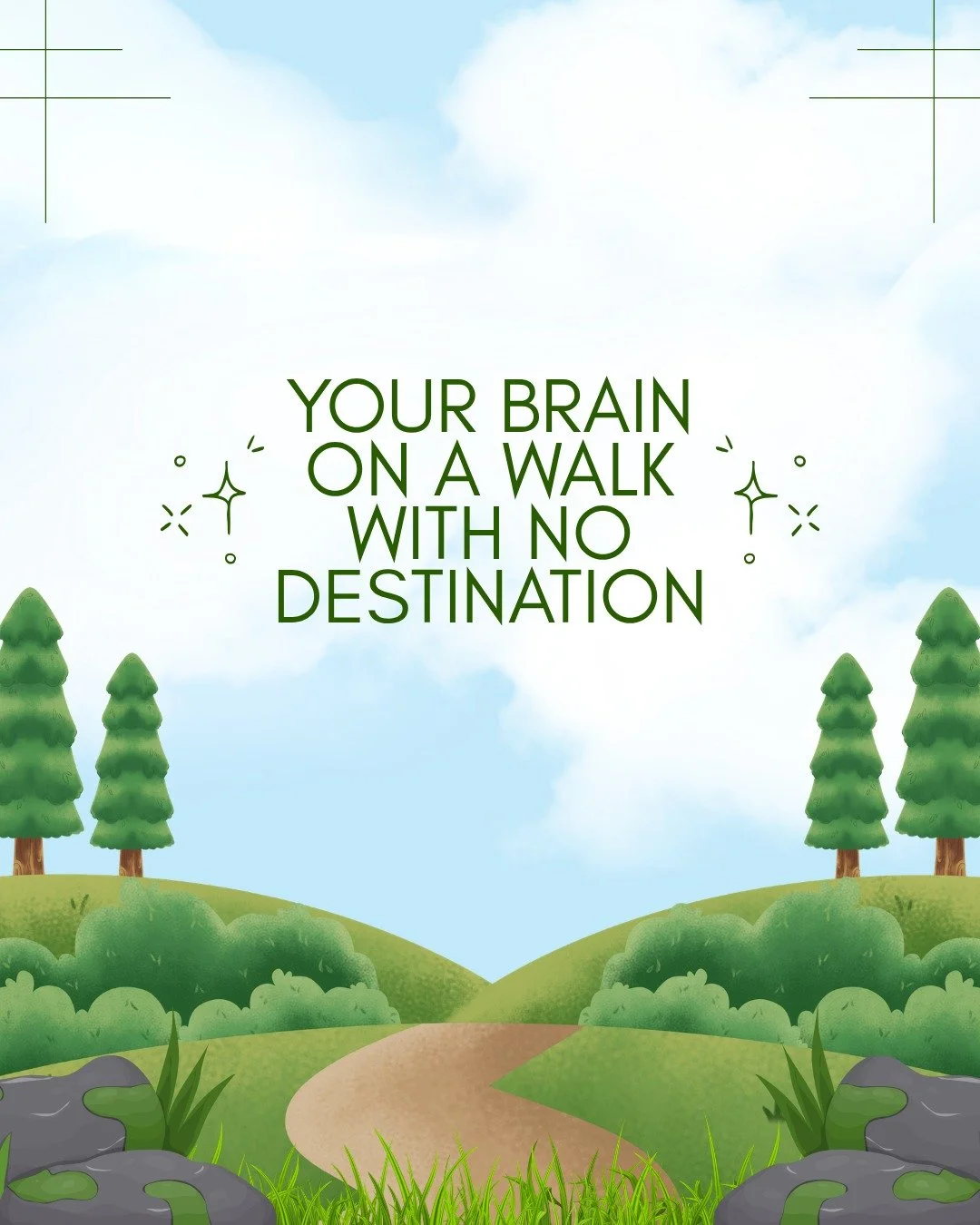 Not every walk needs a goal, a podcast, or a step count.

Sometimes there&rsquo;s value in moving slowly, noticing your surroundings, and letting your mind wander a little. Unstructured walks can help create space for stress relief, reflection, creat