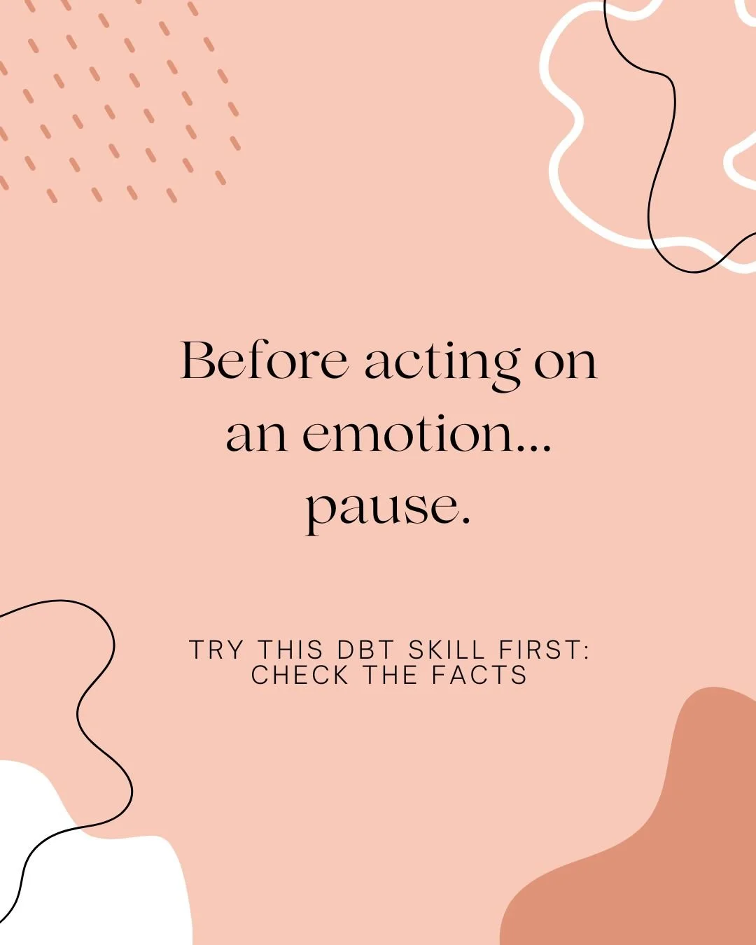 Ever notice how fast your mind fills in the blanks?

You feel anxious, hurt, or angry, and suddenly your thoughts are telling a full story about why. But those stories aren&rsquo;t always grounded in facts.

That&rsquo;s where the DBT skill &ldquo;Ch