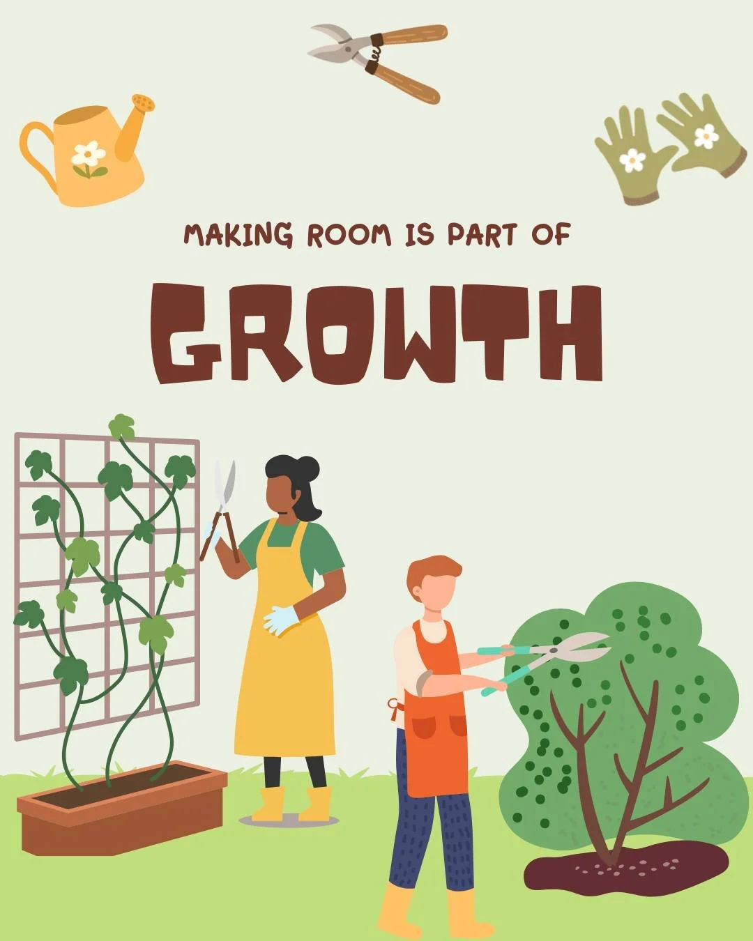 Pruning isn't failure.

Gardeners prune healthy plants, too.

Not because the plant is doing something wrong, but to create space for growth, strengthen what's already there, and help energy go where it's needed most.

Sometimes in our own lives, pru