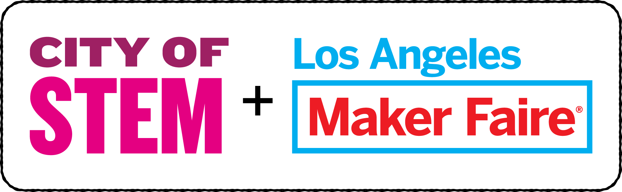 City of STEM + Los Angeles Maker Faire Logo