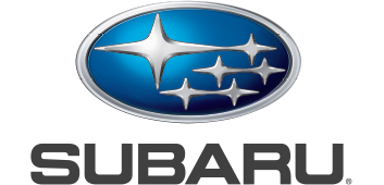 Subaru logo with metallic blue oval and silver stars