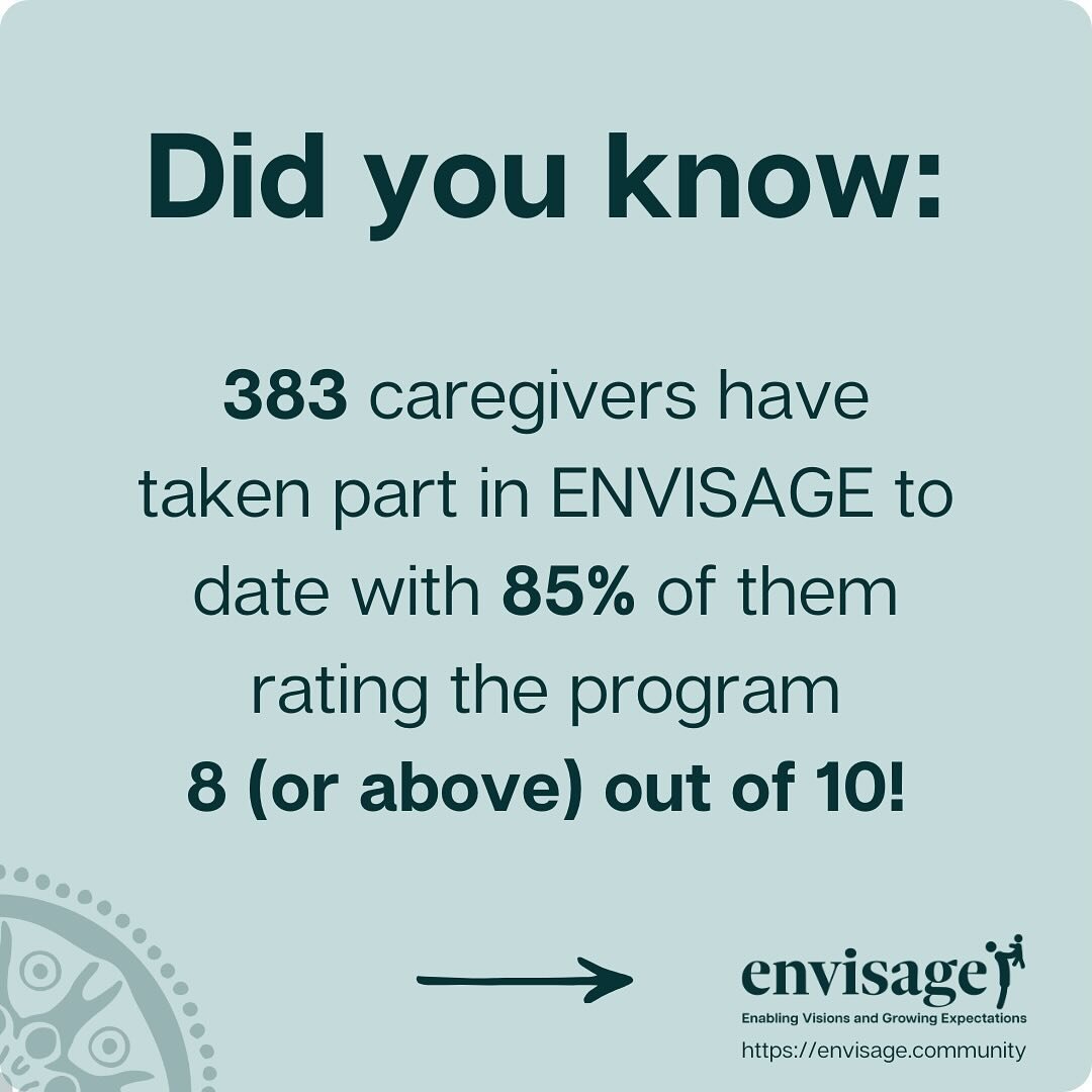 An incredible program that is offered at zero cost to caregivers @envisage.community ⭐️