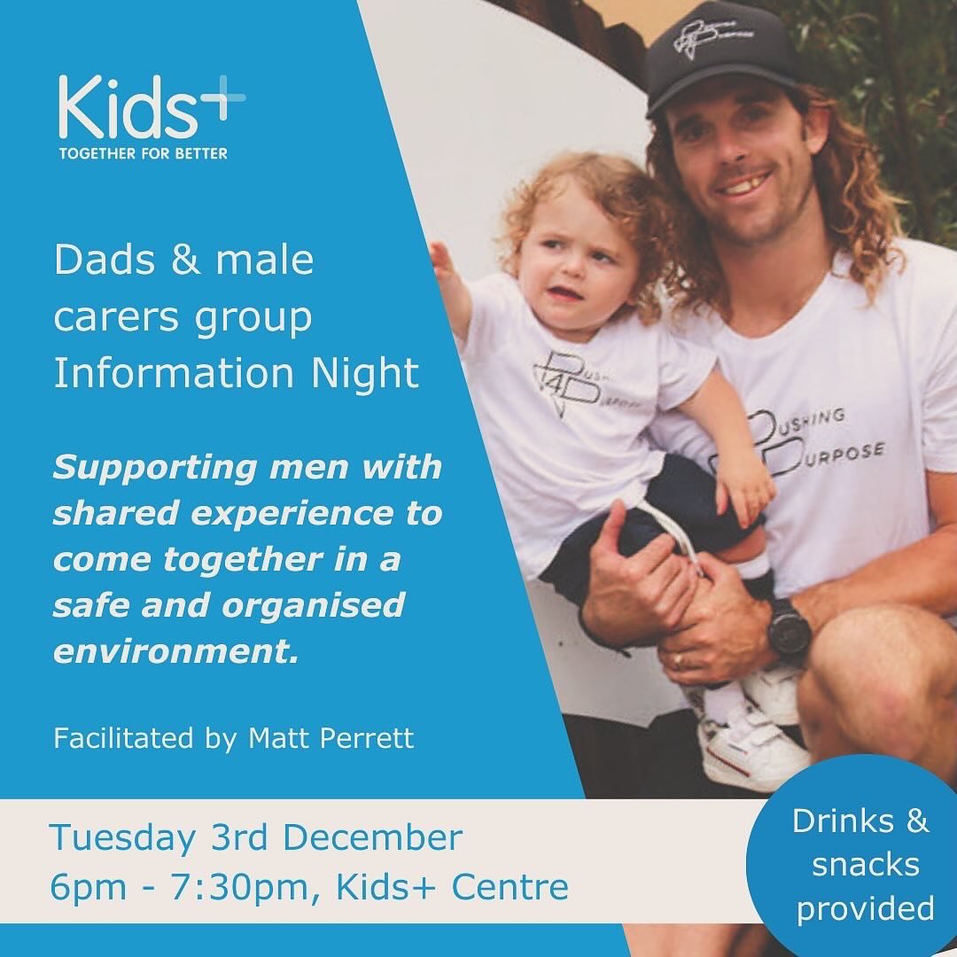 Starting in 2025, Kids+ is keen to begin a men&rsquo;s group for dads and male carers of Kids+ participants. We have joined forces with Matt Perrett who holds over 15 years of experience as a group facilitator and in providing peer support to men. Ma