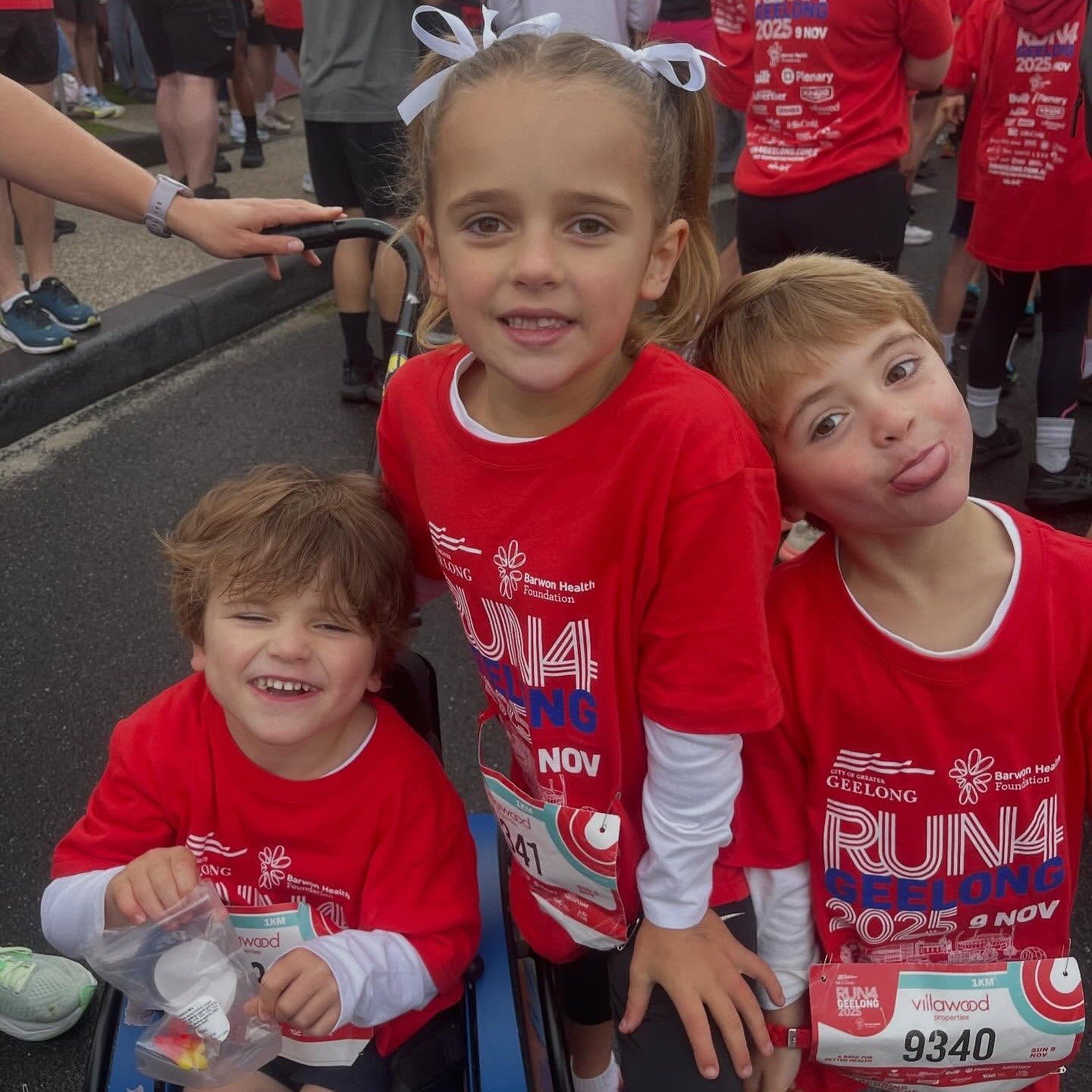 Some Kids+ families recently took part in @run4geelong, and we wanted to shout about them because we think they are ace! Piper &amp; Willa Jenkins, along with Iggy and Vance Young (plus parents &amp; siblings 😀), took on the challenge, and even thou