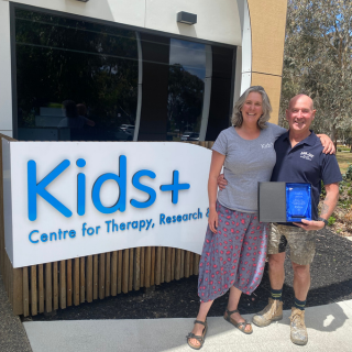 Stephen Jewson, Jan Juc SLSC, is the recipient of the 2024 Kids+ ‘Spirit of Donna Shaw’ Award