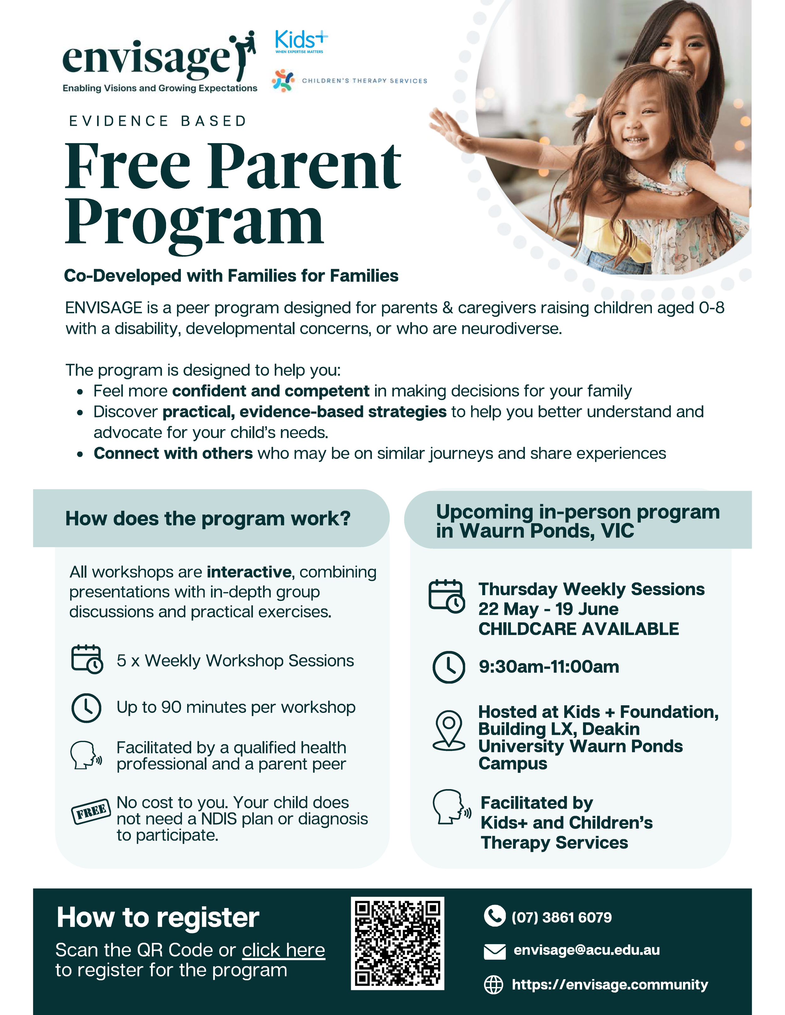 Envisage Parent Caregiver Training Program · Kids+ · Geelong