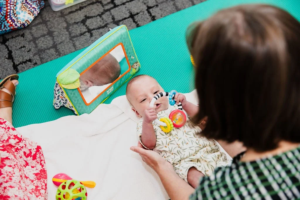 baby therapy session at ndis provider kids plus geelong