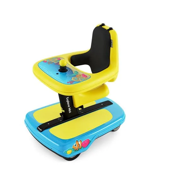 explorer mini wheely fun powered mobility device used at kids+ during ndis therapy sessions in geelong