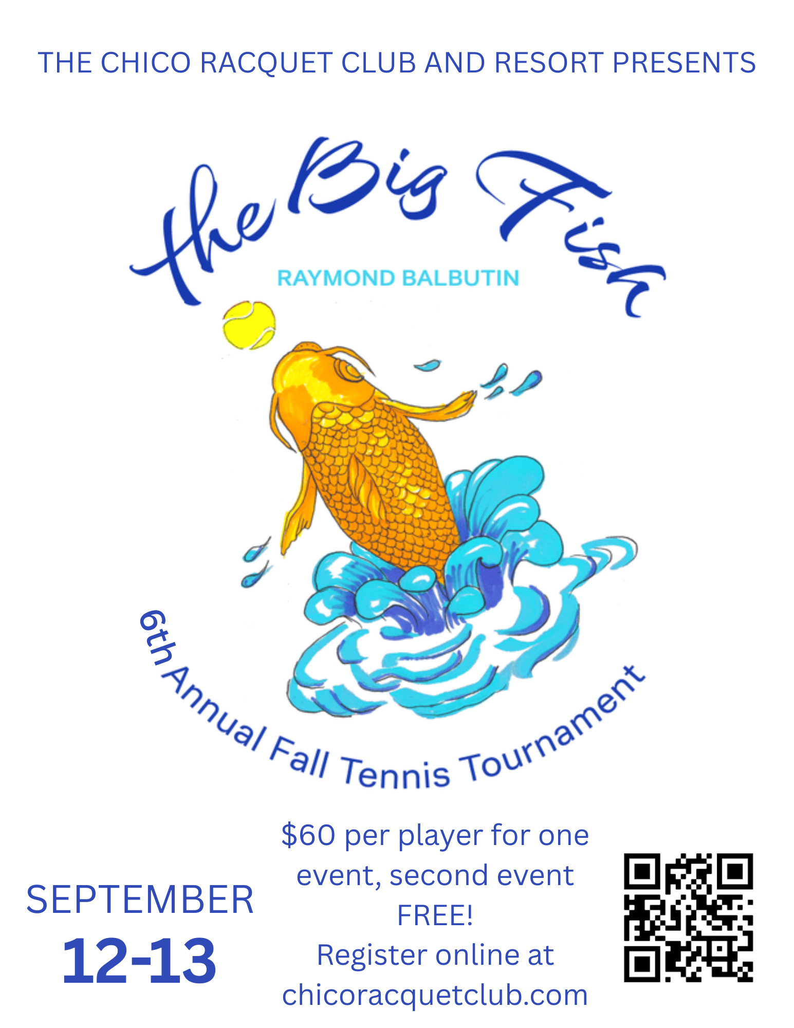 2026 Big Fish Annual Fall Tennis Tournament