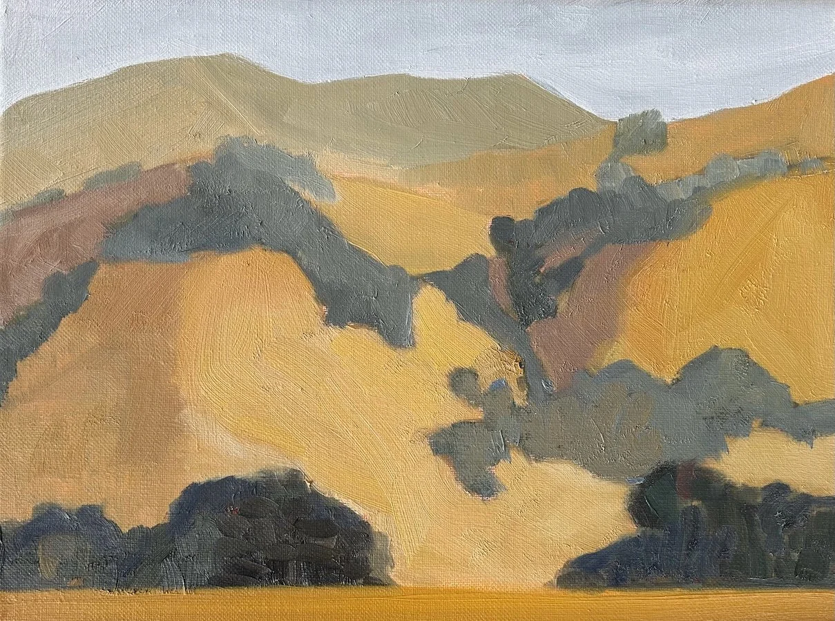 East of the sun, 2025, oil on linen, 30 x 40 cm