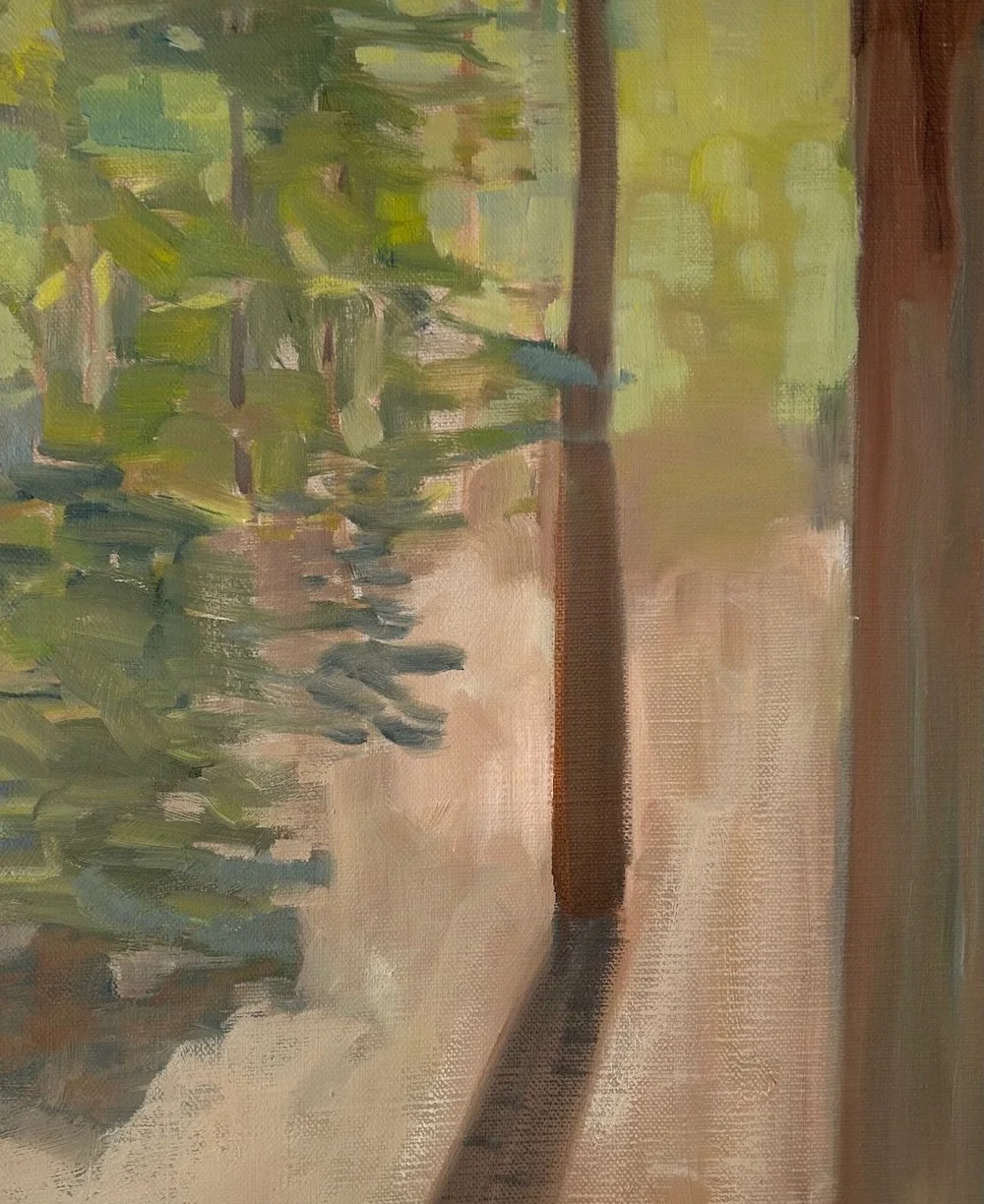 To be brave, 2025, oil on linen, 30 x 25 cm