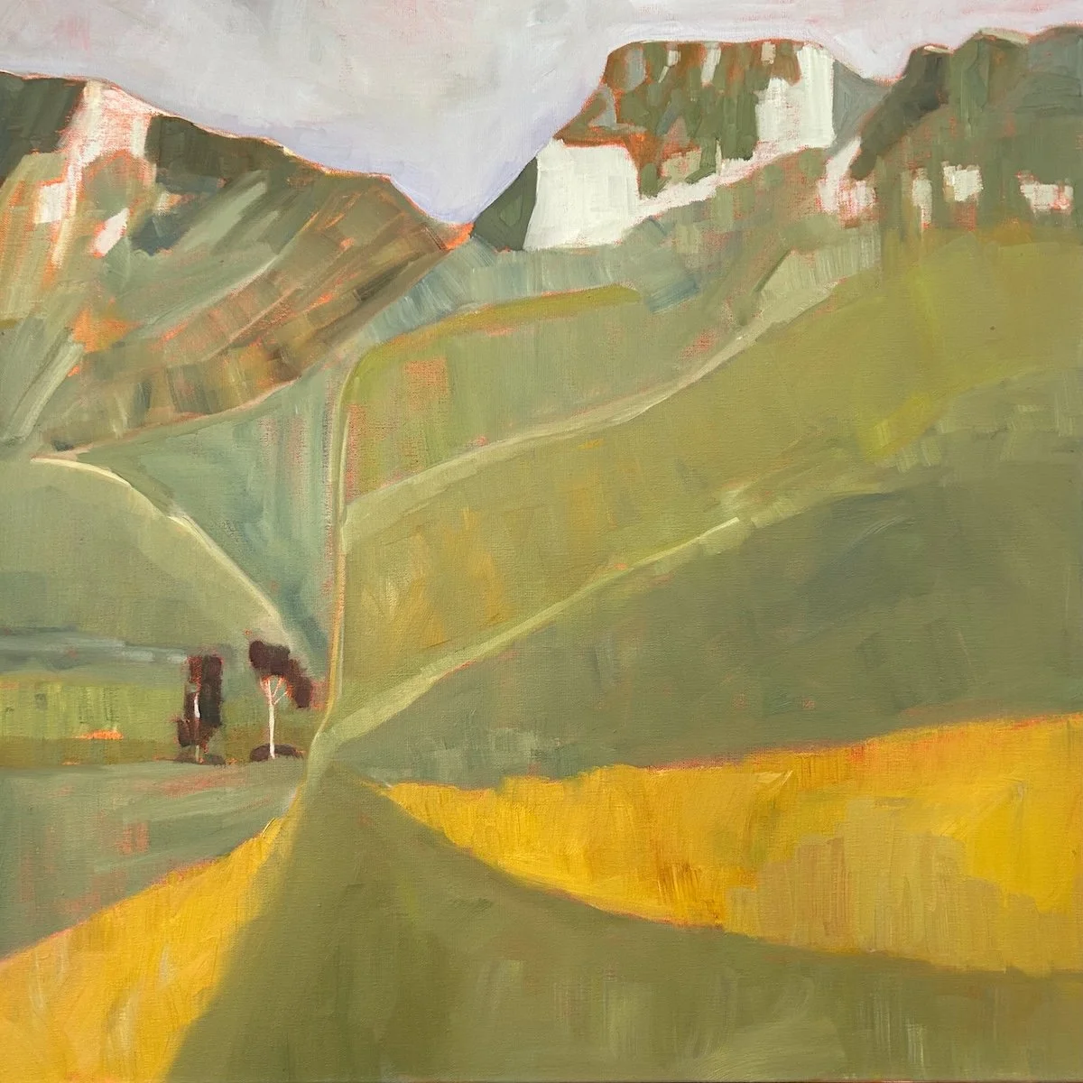 Find our way, 2025, oil on linen, 75 x 75 cm