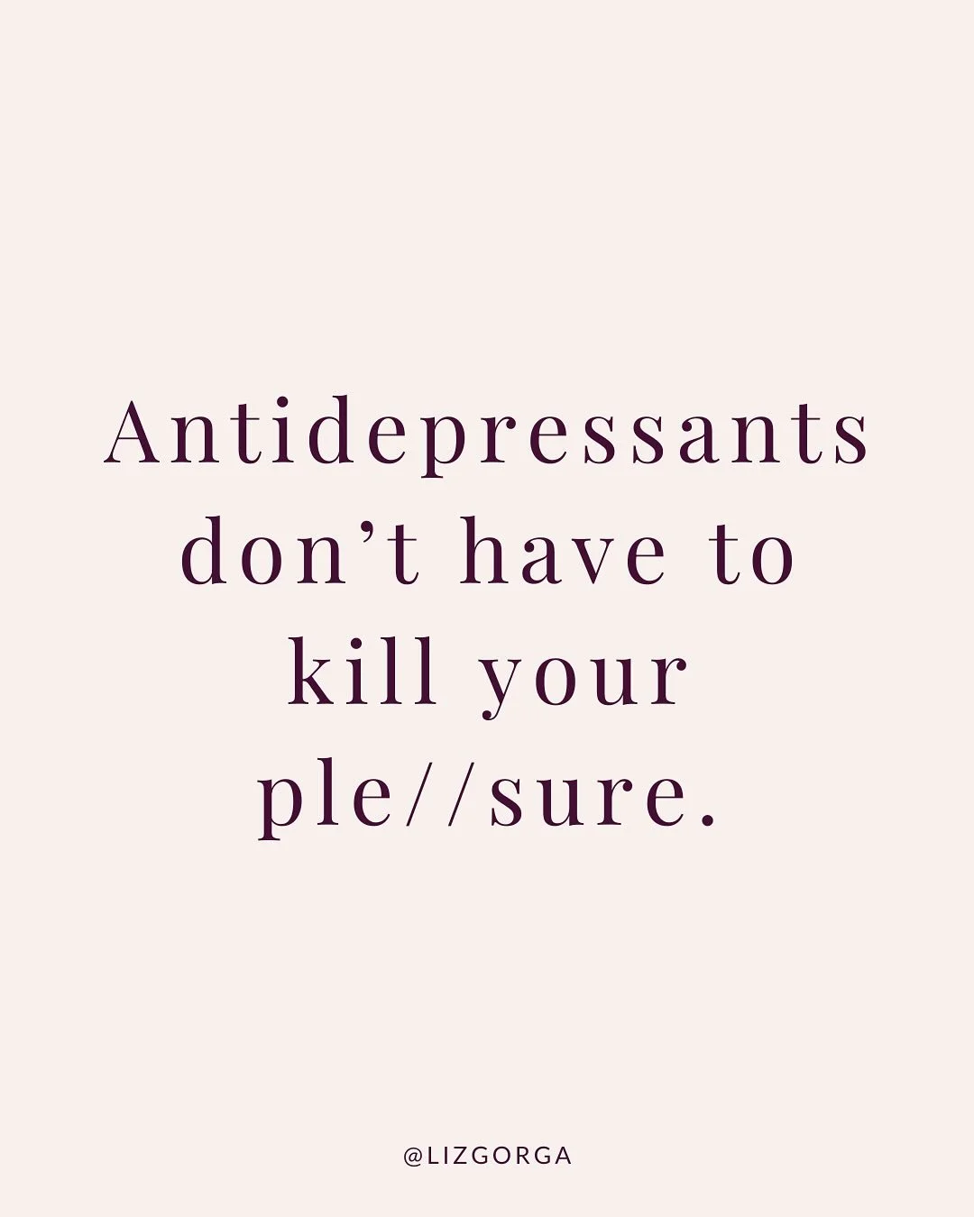 There are probably a million s//x coaches &amp; bodyworkers out there who will tell you to get off of antidepressants if you want your s//x life back.

This is a slightly different take.

Drop a comment if this resonates with you, or reach out if you