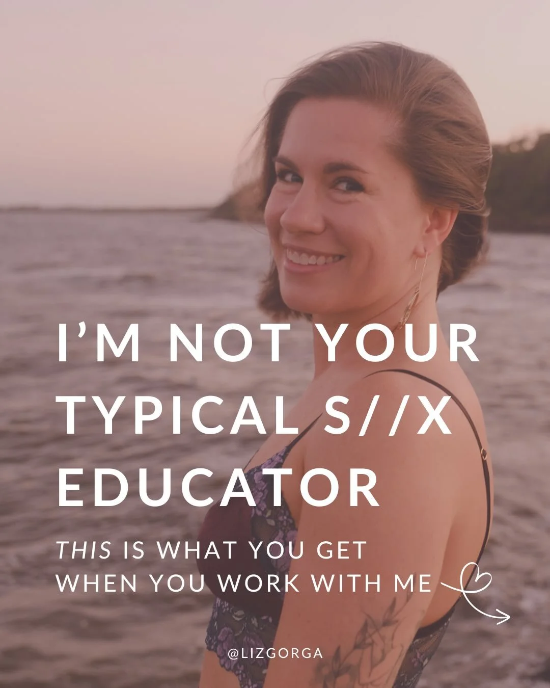 Welcome, my dear! I&rsquo;m Liz &mdash; a S//x Educator, Yoni Massage Practitioner, and Writer. 

I&rsquo;m here for the women who want to feel more &mdash; more alive in their bodies, more expressed, more turned on by their own lives &mdash; without