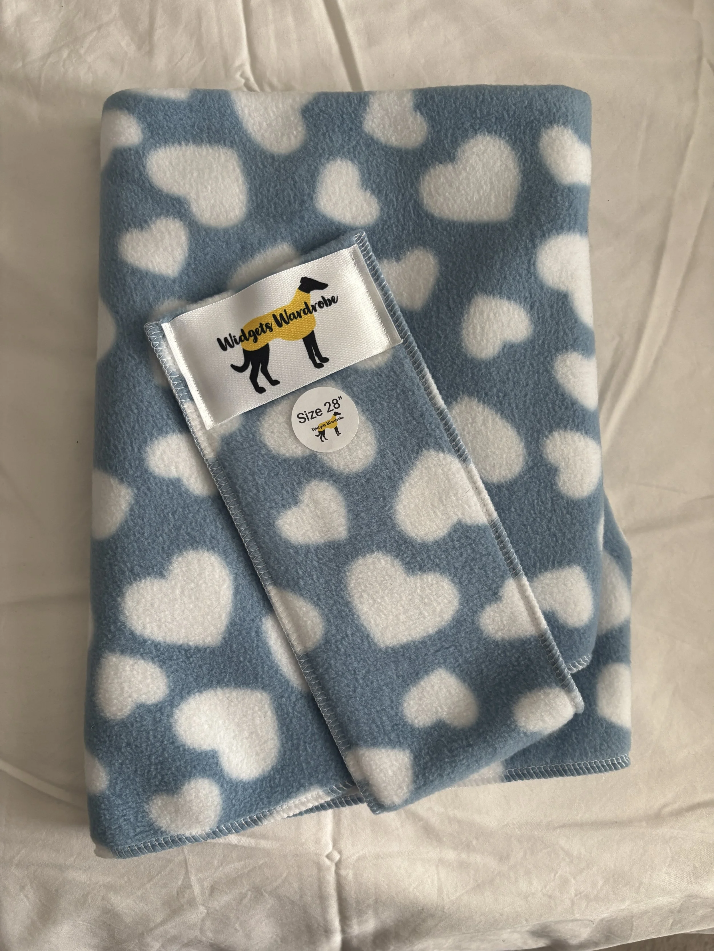 Blue Heart Fleece - Size 28"