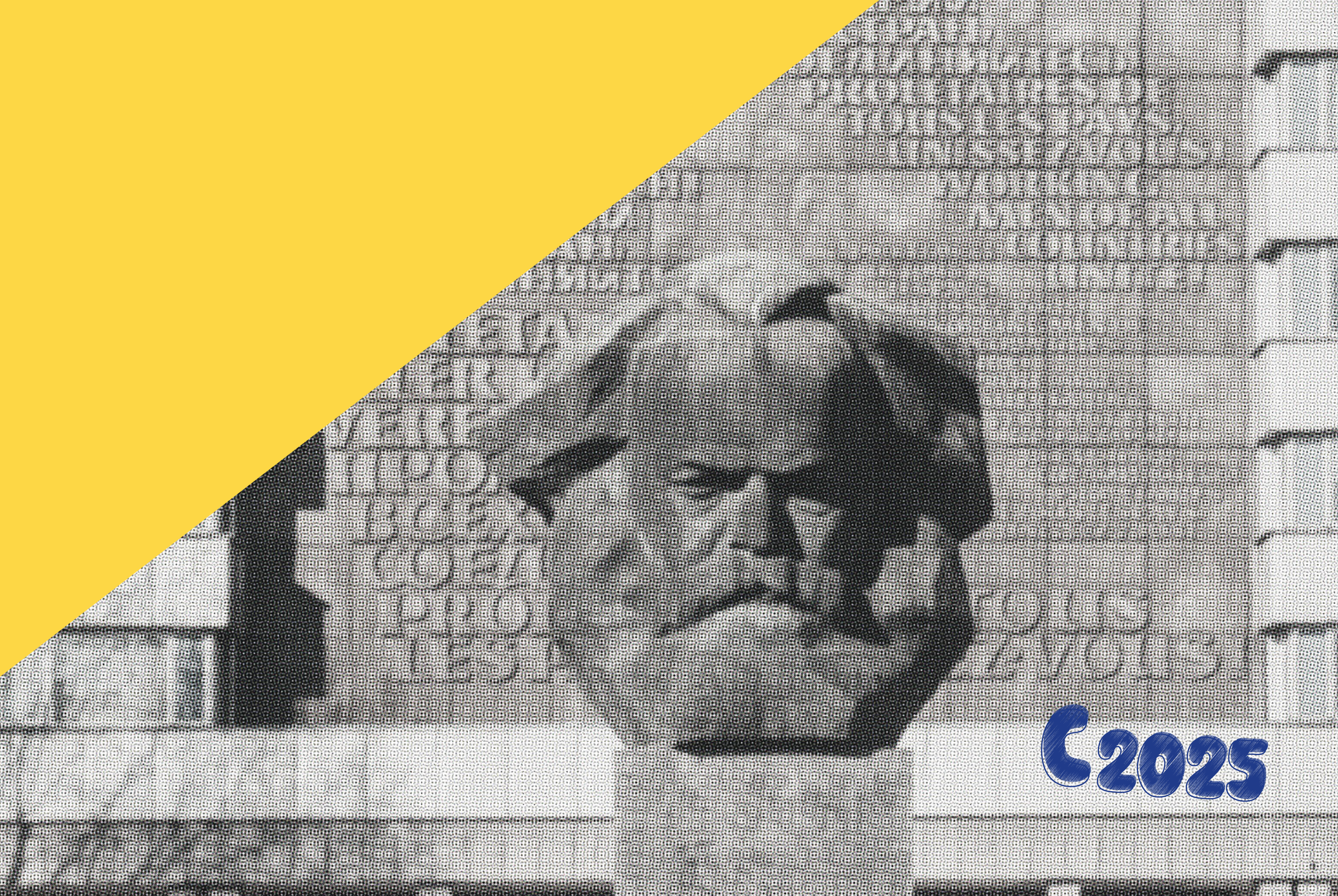 Cover-Bild für das Projekt Kulturhauptstadt-Newsletter. Zu sehen ist der Karl-Marx-Kopf in Chemnitz und der Schriftzug C2025