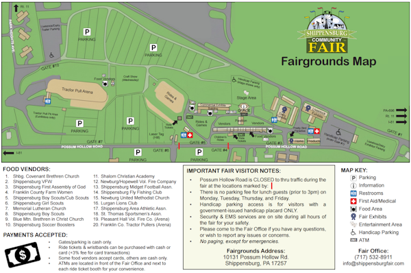 Shippensburg Fairgrounds Map