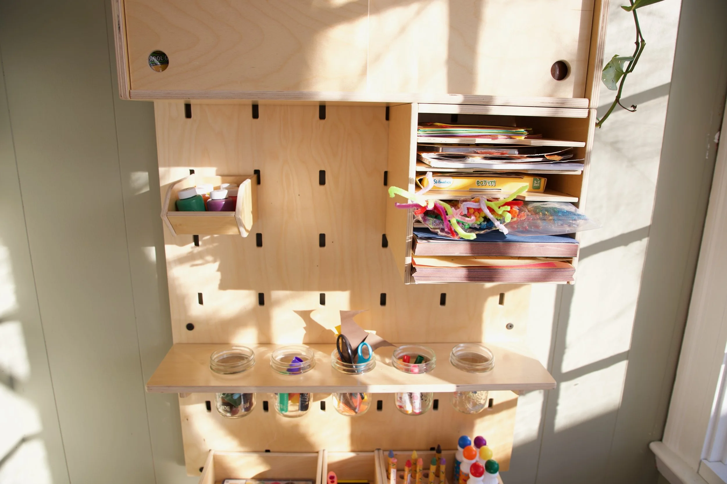 Our toddler art station Montessori