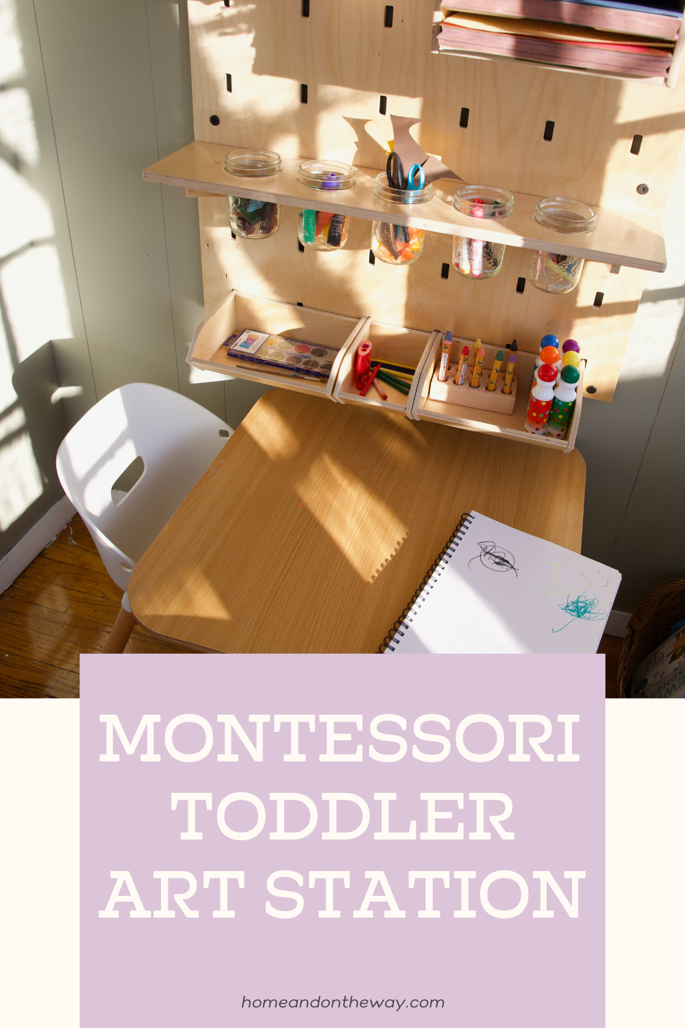 Our Art Station [Montessori Toddler Art SetUp] — Home and on the Way