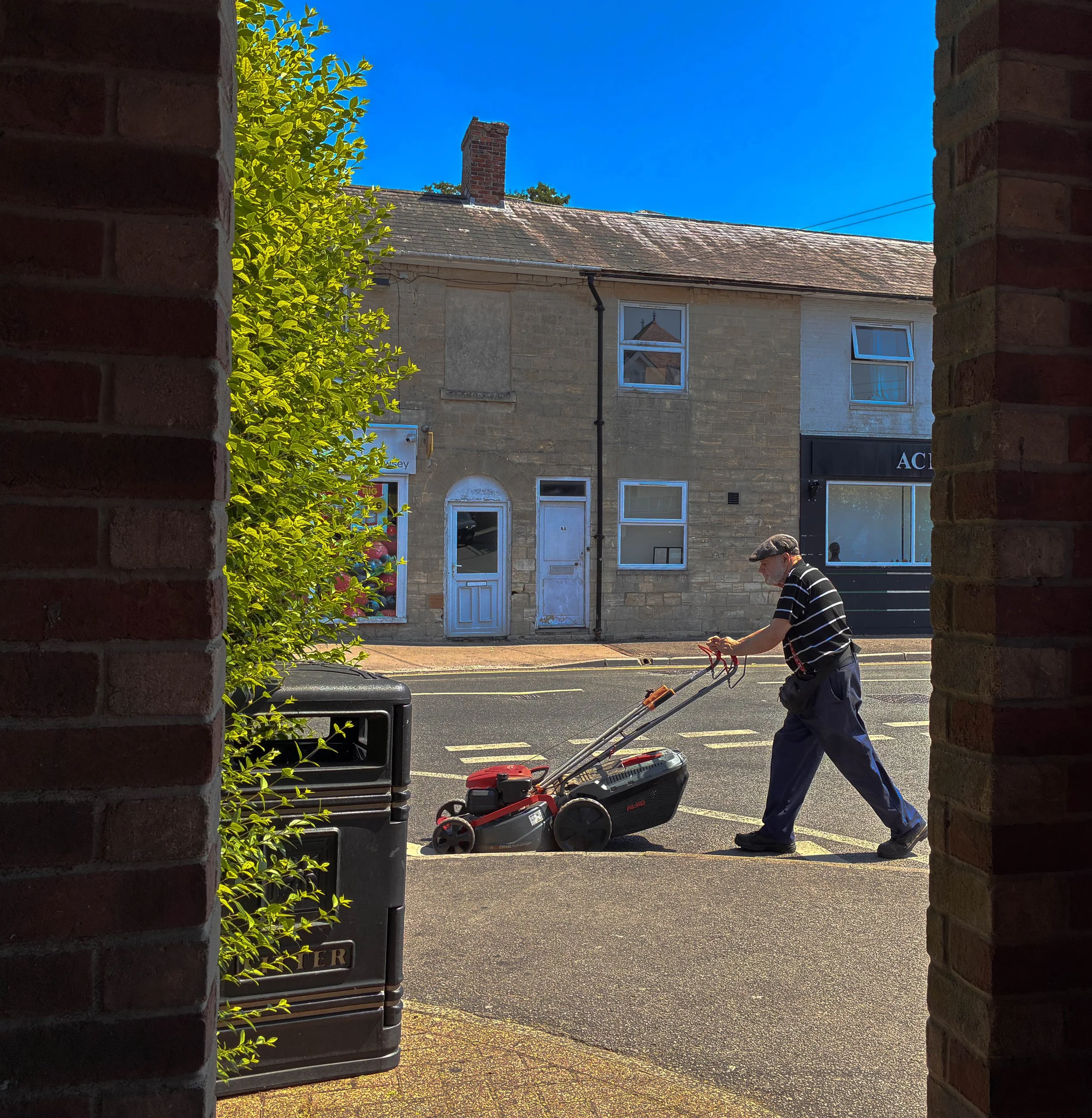Man with Mower Pewsey