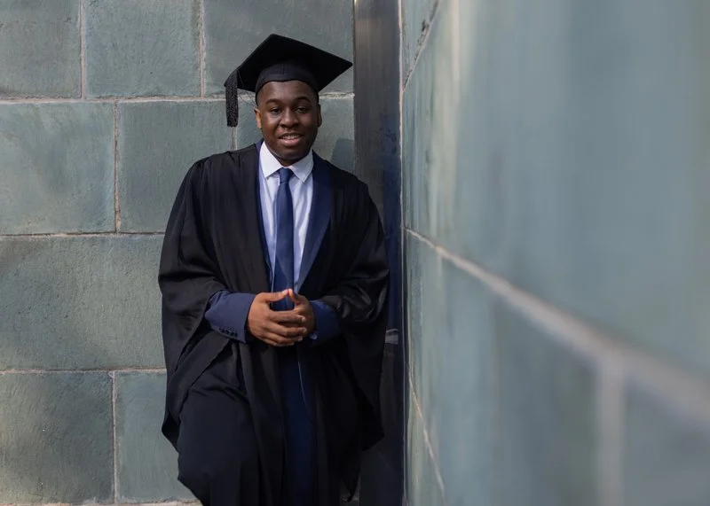 A graduate at Coventry Cathedral