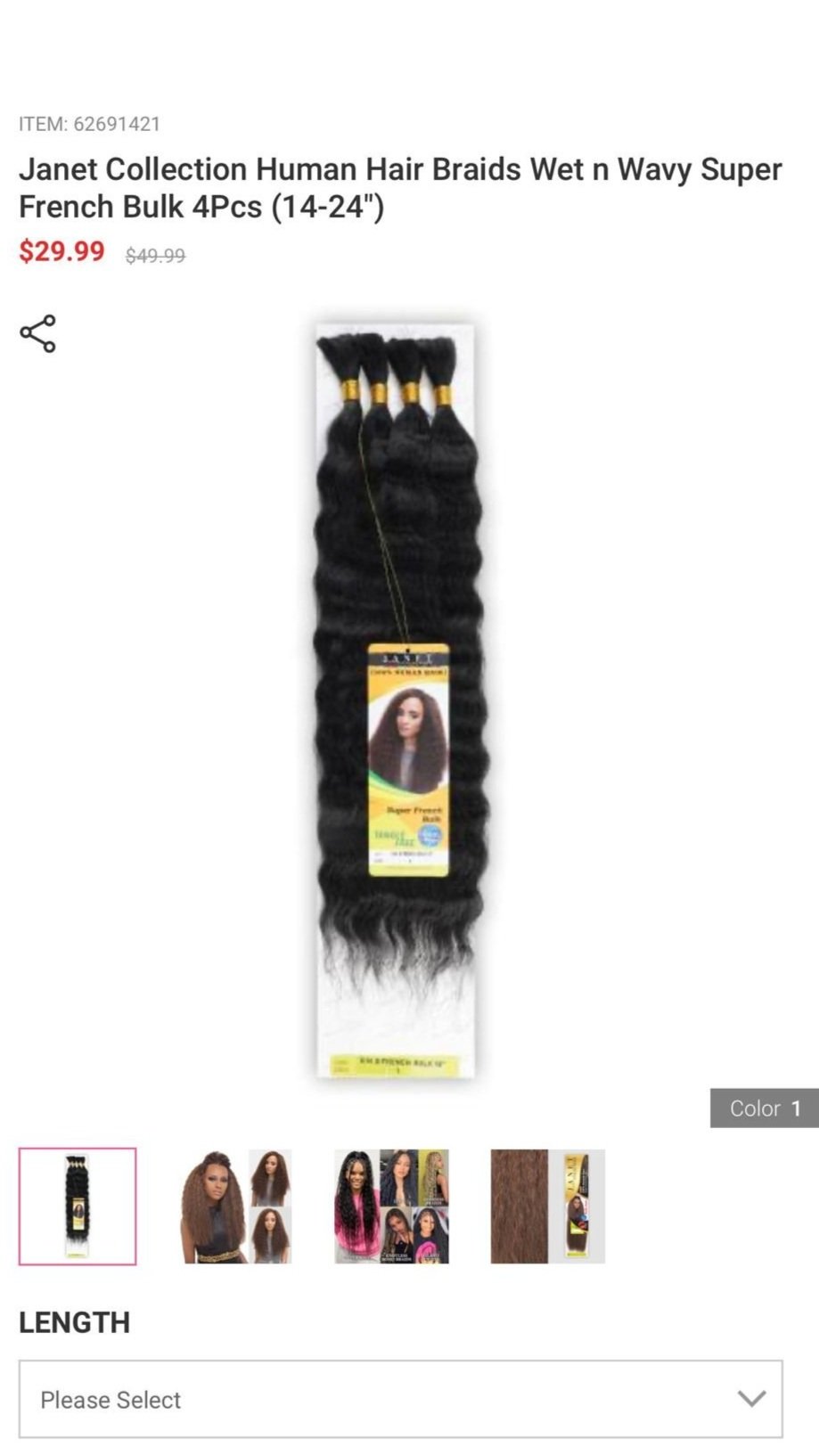 Curls Used for The Jazzy Braids